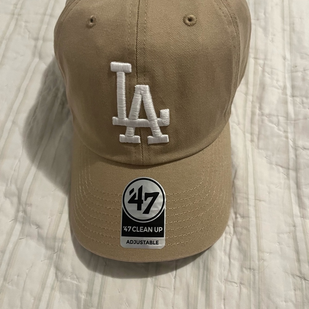 Dodgers: 47 Brand Tan Baseball Cap
